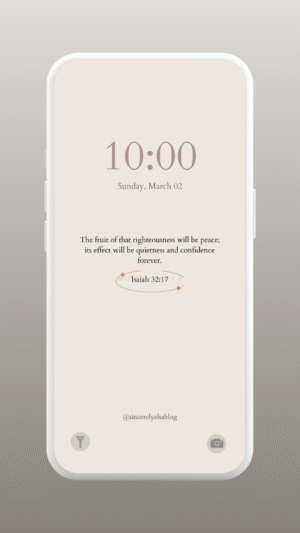 Isaiah 32:17 wallpaper