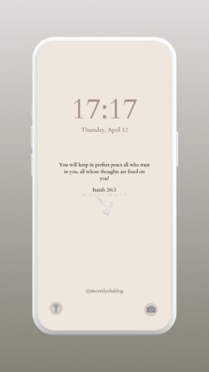 Isaiah 26:3 wallpaper